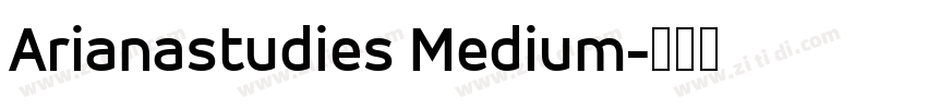 Arianastudies Medium字体转换